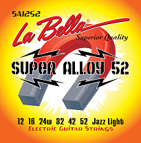 SA1252 Super Alloy 52    , /, Jazz Light, 12-52, La Bella