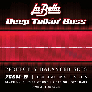 760N-B Deep Talkin' Bass    5- -, /, 060-135, La Bella