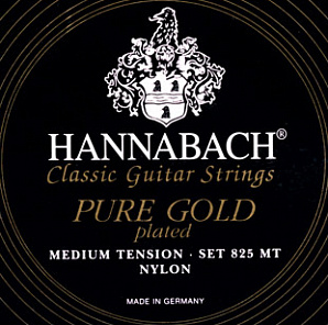 825MT Black PURE GOLD      / Hannabach