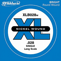 XLB028W Nickel Wound    -, , .028, D'Addario
