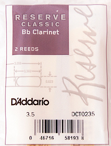 DCT0235 Reserve Classic    Bb,  3.5, 2., Rico