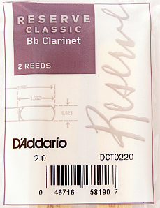 DCT0220 Reserve Classic    Bb,  2.0, 2., Rico