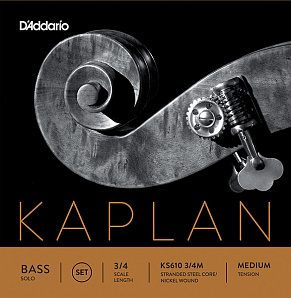 KS610-3/4M Kaplan Solo      3/4,  , D'Addario