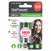 00-00015317   AA/HR6 Ni-MH, 1800, 2, GoPower