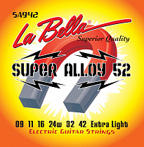 SA942 Super Alloy 52    .  009-042 La Bella