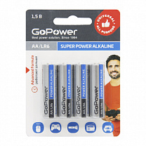 00-00015601 Super Power Alkaline   AA/LR6  1.5, 4, GoPower
