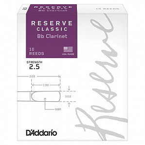 DCT1025 Reserve Classic    Bb,  2.5, 10., Rico