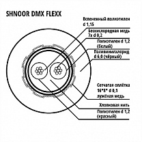 DMX-Flexx-BLK-100m  &AES/EBU , d6,0, , 100, SHNOOR