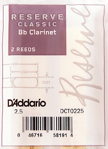 DCT0225 Reserve Classic    Bb,  2.5, 2., Rico