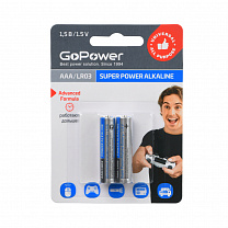 00-00019862 Super Power Alkaline   AAA/LR03  1.5, 2, GoPower