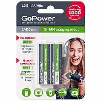 00-00018320 Ready-to-Use   AA/HR6 Ni-MH, 2400, 2, GoPower