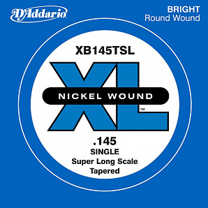 XB145TSL Nickel Wound Tapered    -, .145, Super Long Scale, D'Addario