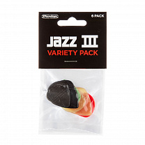 PVP103   Jazz III Pick Variety Pack 6, Dunlop