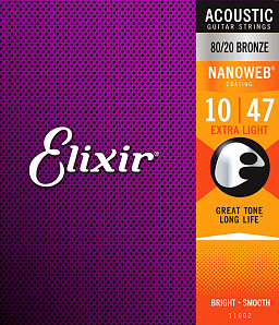 11002 NANOWEB     , Extra Light,  80/20, 10-47, Elixir