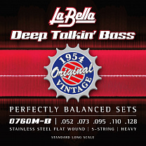 0760M-B Deep Talkin' Bass    5-, -, , 52-128, La Bella