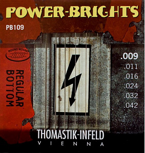 PB109 Power-Brights Regular Bottom    , 9-42, Thomastik